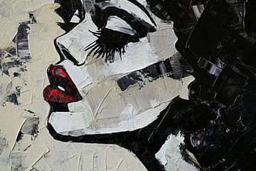 Red Lips | Red Lips, Black Eyelashes by Art Whims