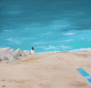 De vrouw aan zee - Via del Pescatore