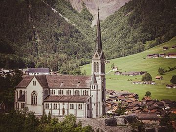 Parochiekerk Heilig Hart in Lungern, Zwitserland van Patrick Groß