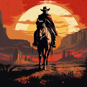 Cowboy Pop Art Western Wild West von Niklas Maximilian