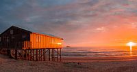 Coucher de soleil sur la plage