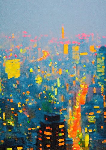 Tokio nacht olie stijl