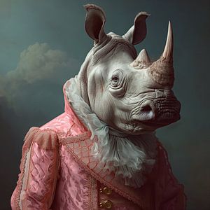 Rhinocéros de l'armée rose