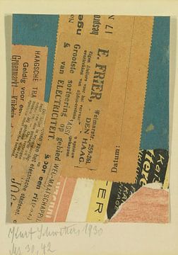 Kurt Schwitters - Merz 30, 42 (1930) sur Peter Balan