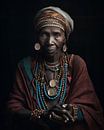 Portrait of an African woman by Carla Van Iersel thumbnail