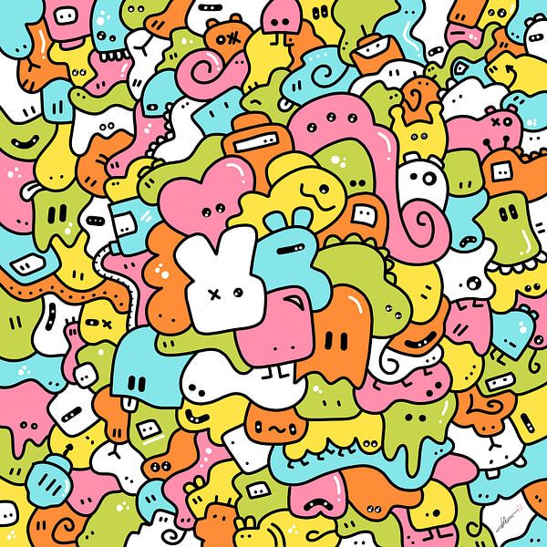 The Pink Elephant van 'A Doodle a Day'