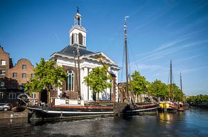 Lange haven in Schiedam, Netherlands van Brian van Daal