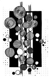 Points verticaux Noir et blanc sur Patricia's Creations