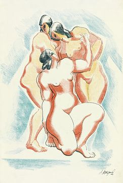 Dessin de nu dans le style d'Auguste Rodin sur Peter Balan