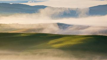The Tuscan hills Val d'Orcia by Marga Vroom
