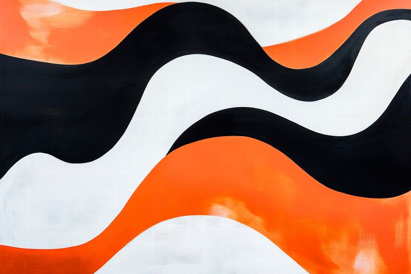 Kleurrijk golfpatroon - Modern ontwerp van Poster Art Shop