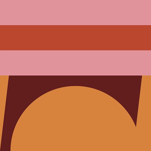 Kleurrijke retro abstracte geometrische kunst