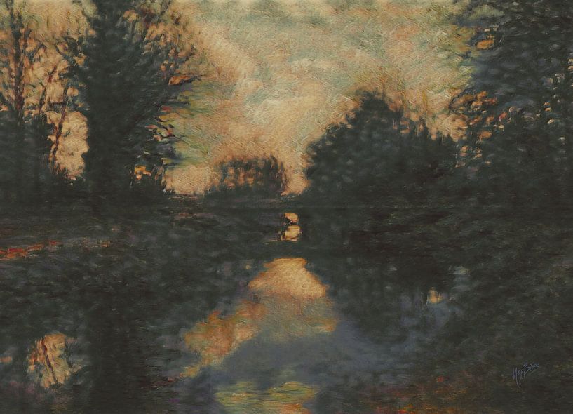 Afternoon by the stream by Nop Briex