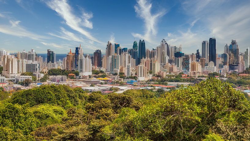 The skyline of Panama City by Jan Schneckenhaus