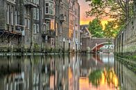 Evening in Dordrecht by Frans Blok thumbnail