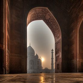 Taj Mahal (Paleis van de kroon) van Ed van Loon