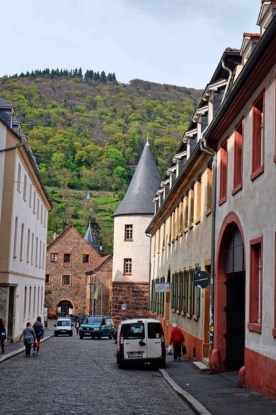 alte Gasse in Heidelberg van Edgar Schermaul