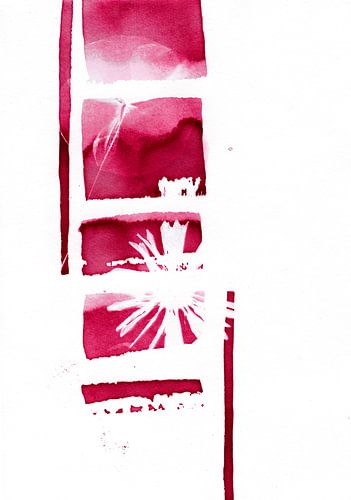 Roze Bloemen Blokken