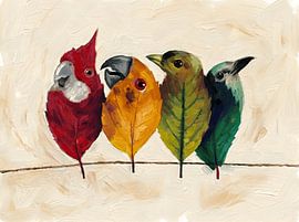 Surrealistische vogels