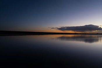 Sonnenuntergang; der Himmel leuchtet