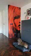 Klantfoto: Love Brigitte Bardot Pop Art PUR van Felix von Altersheim, als naadloos behang