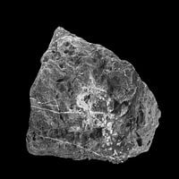 Stone good black and white boulder.