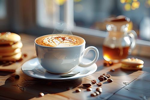 kop koffie of cappuccino