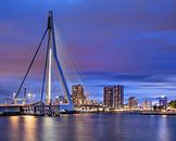 Erasmus-Brücke Rotterdam in der bunten Dämmerung von Tony Vingerhoets Miniaturansicht