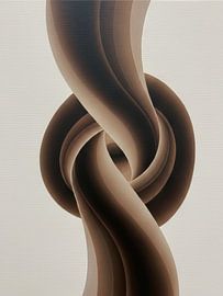 Bold coffee abstract retro art 2