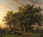 Vue de la forêt, Barend Cornelis Koekkoek par Rebel Ontwerp Aperçu