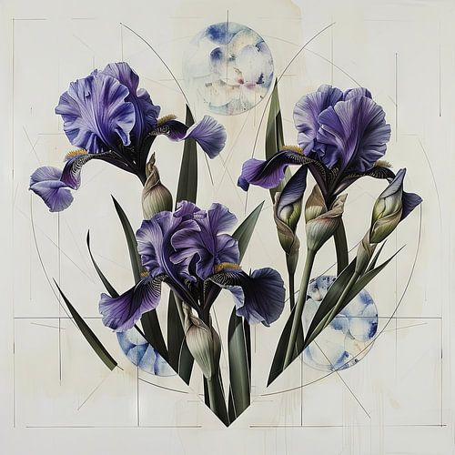 Iris - œuvre d'art d'iris