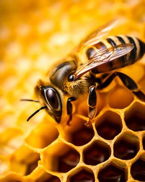 Bijenwerk, de harde arbeid achter de druppels honing van Vlindertuin Art