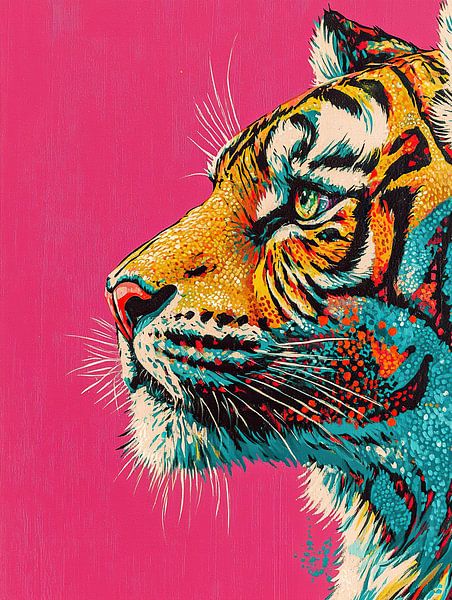 Tiger | Moderne Tiger Kunst von OMG Art