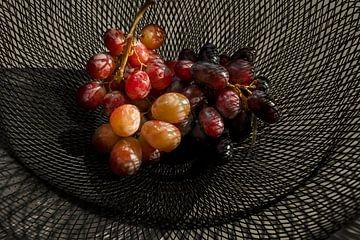 Modern Still Life Fruit in a Basket 1 Food by Alie Ekkelenkamp