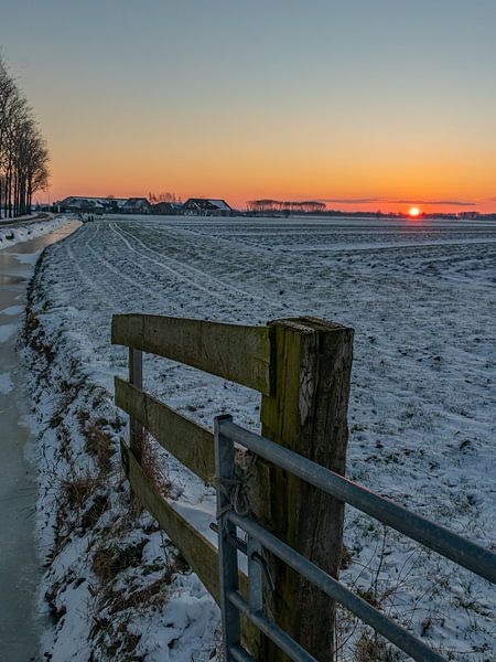 Winterlandschap I van Diane van Veen