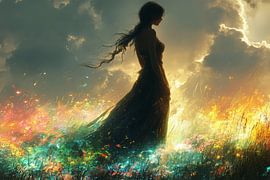 sensuele schilderachtige vrouw van Egon Zitter