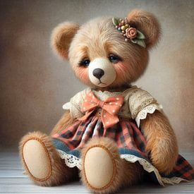 Trauriges Teddymädchen von Jutta Maria Pusl