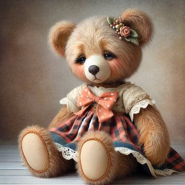 Trauriges Teddymädchen