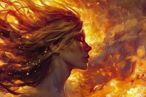 schilderachtig spiritueel portret