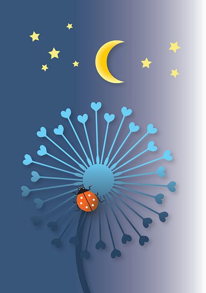 Nursery illustration series with dandelions (6) by Atelier Hedy Marguerite