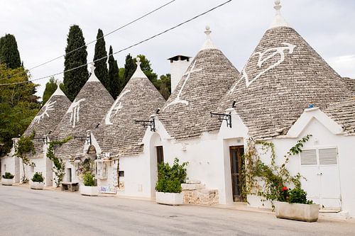 Symbole auf Trulli in Alberobello Apulien Italien