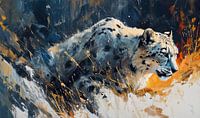 Gemälde Schneeleopard