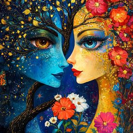 Tree of Life Day and Night by Preet Lambon