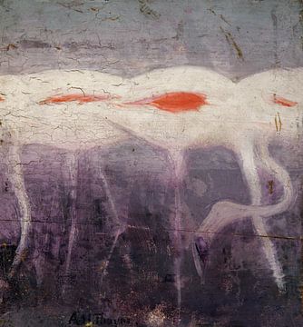 White Flamingoes, Abbott Handerson Thayer