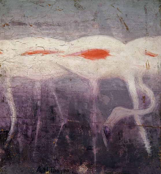 White Flamingoes, Abbott Handerson Thayer by Masterful Masters