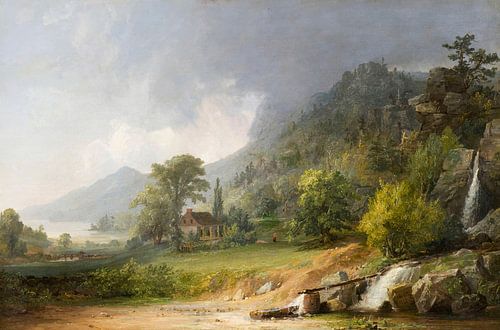 Jasper Francis Cropsey-Passing Douche op een voorjaarsmiddag