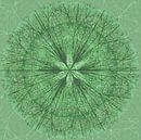 Mandala grafisch, groen van Rietje Bulthuis thumbnail