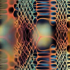 Abstract werk organisch 3D van Ton Kuijpers