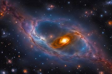 Universum-Kosmos-sterrenstelsel-heelal-2 van Carina Dumais