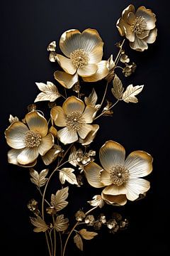 Gouden bloemen